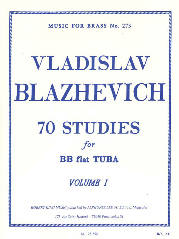 Product Cover for 70 Studies for Bb Tuba – Volume I