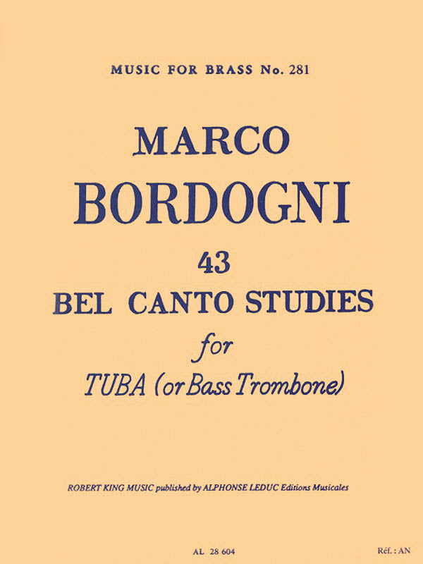 Product Cover for 43 Bel Canto Studies for Tuba or Bass Trombone