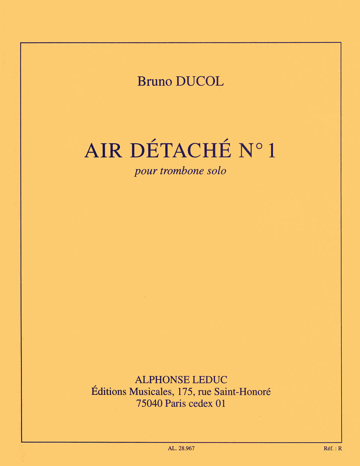 Product Cover for Air Detache No.1 (trombone Solo)
