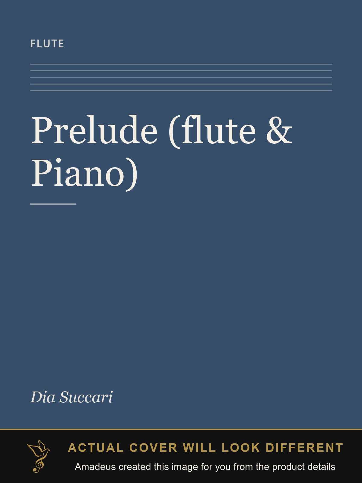 Prelude (flute & Piano) - Amadeus created this image from the product details; the actual cover will look different