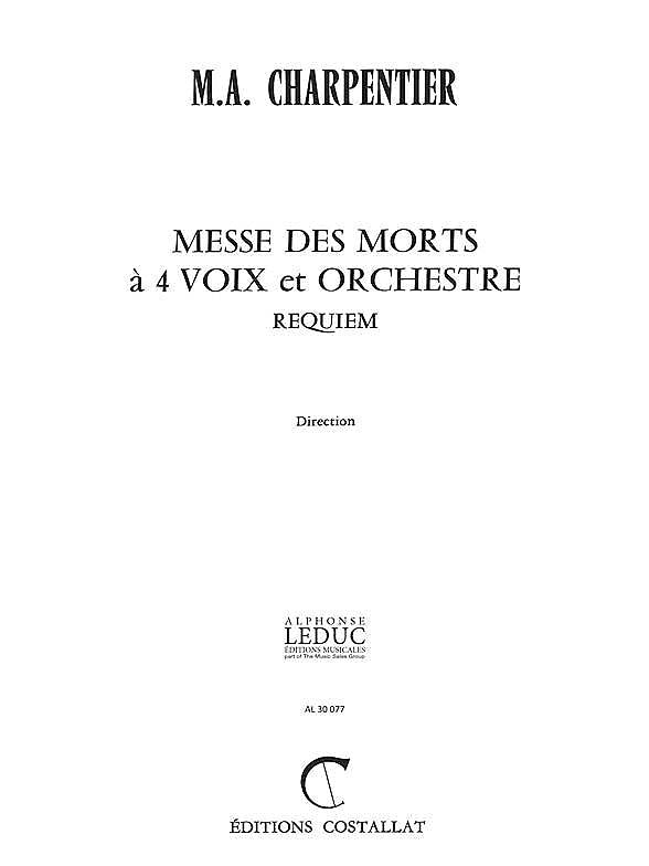 Product Cover for Messe Des Morts A 4 Voix In G Minor (choral-mixed Accompanied