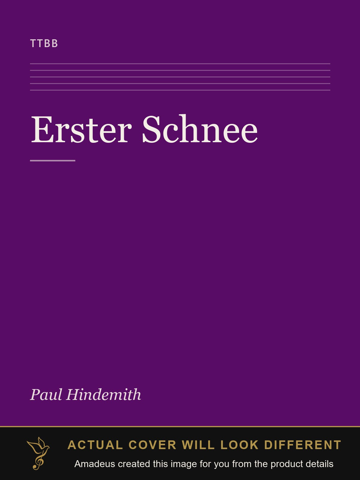 Erster Schnee - Amadeus created this image from the product details; the actual cover will look different