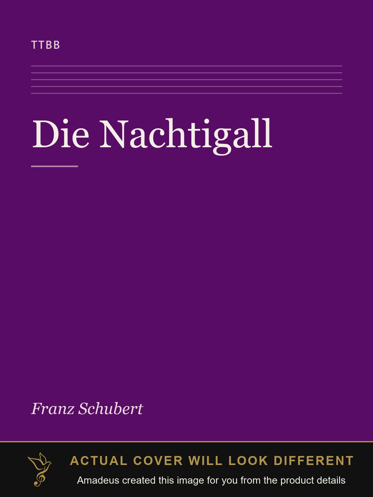 Die Nachtigall - Amadeus created this image from the product details; the actual cover will look different