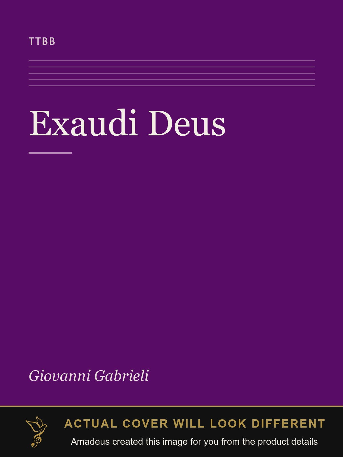 Exaudi Deus - Amadeus created this image from the product details; the actual cover will look different