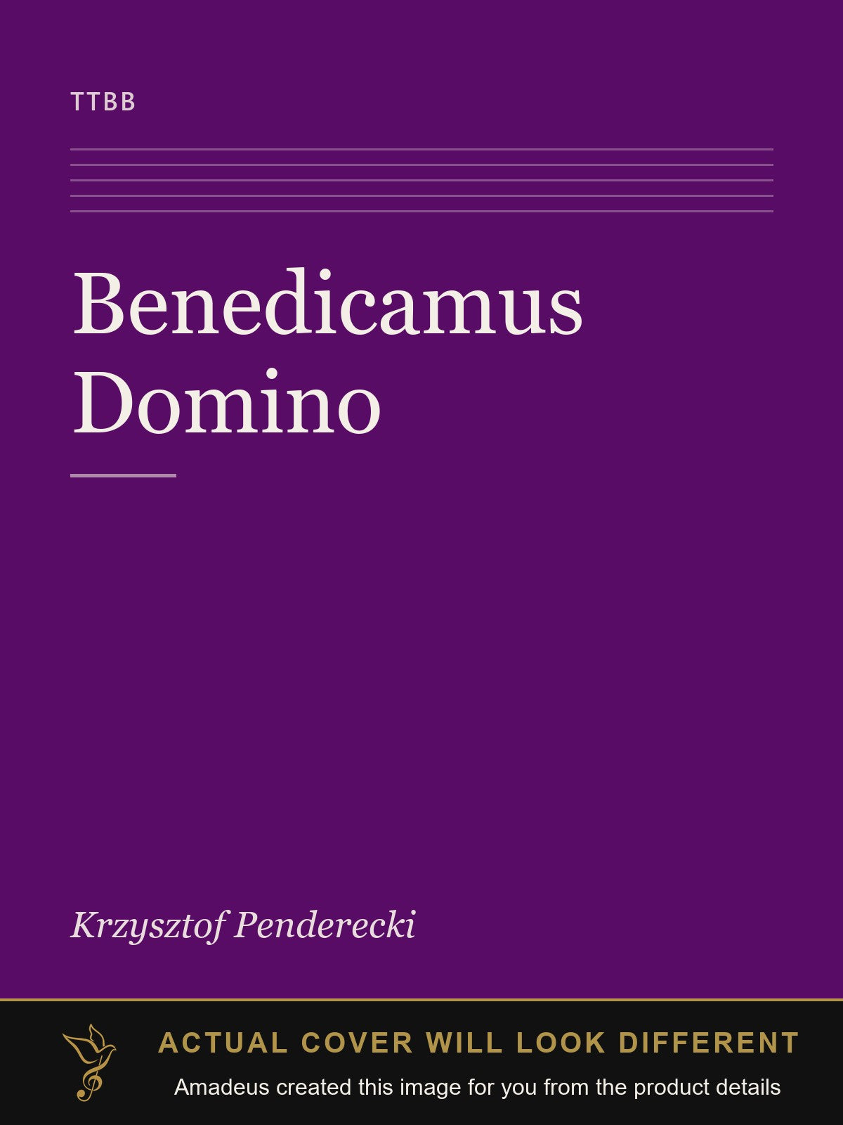 Benedicamus Domino - Amadeus created this image from the product details; the actual cover will look different
