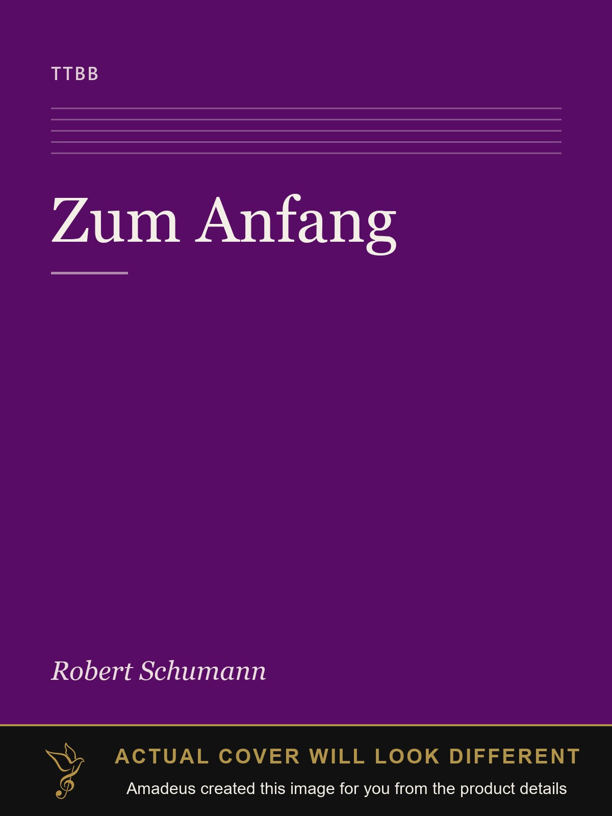 Zum Anfang - Amadeus created this image from the product details; the actual cover will look different