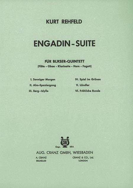 Product Cover for Engadin Suite Wind Quintet Sc/pts