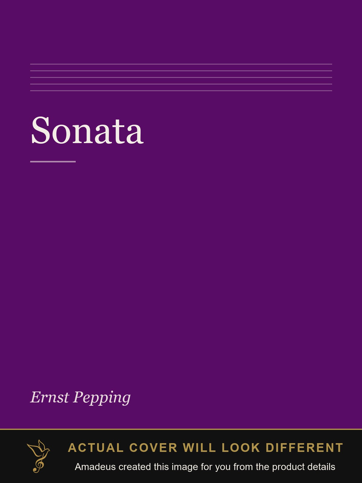 Sonata - Amadeus created this image from the product details; the actual cover will look different