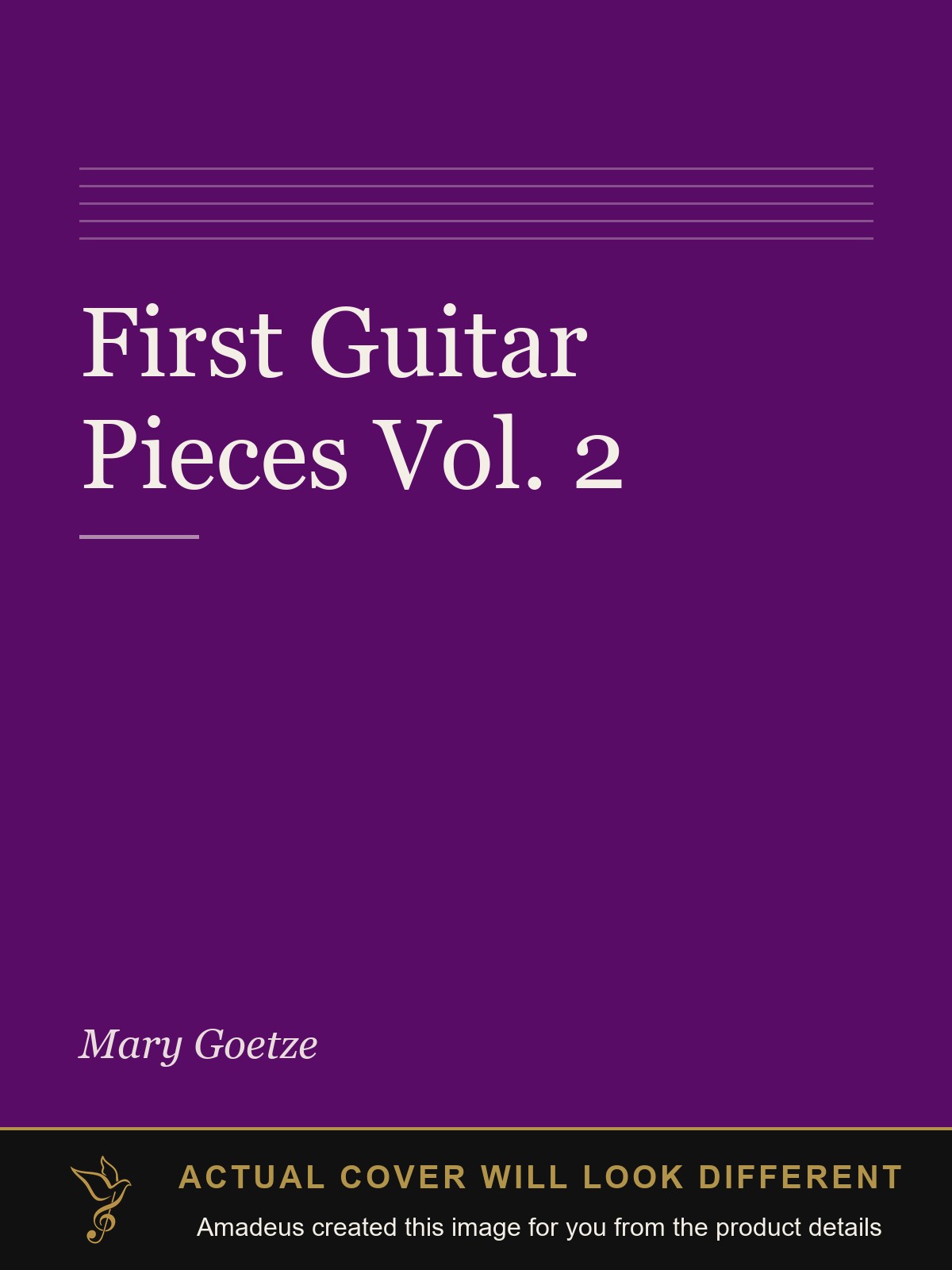First Guitar Pieces Vol. 2 - Amadeus created this image from the product details; the actual cover will look different