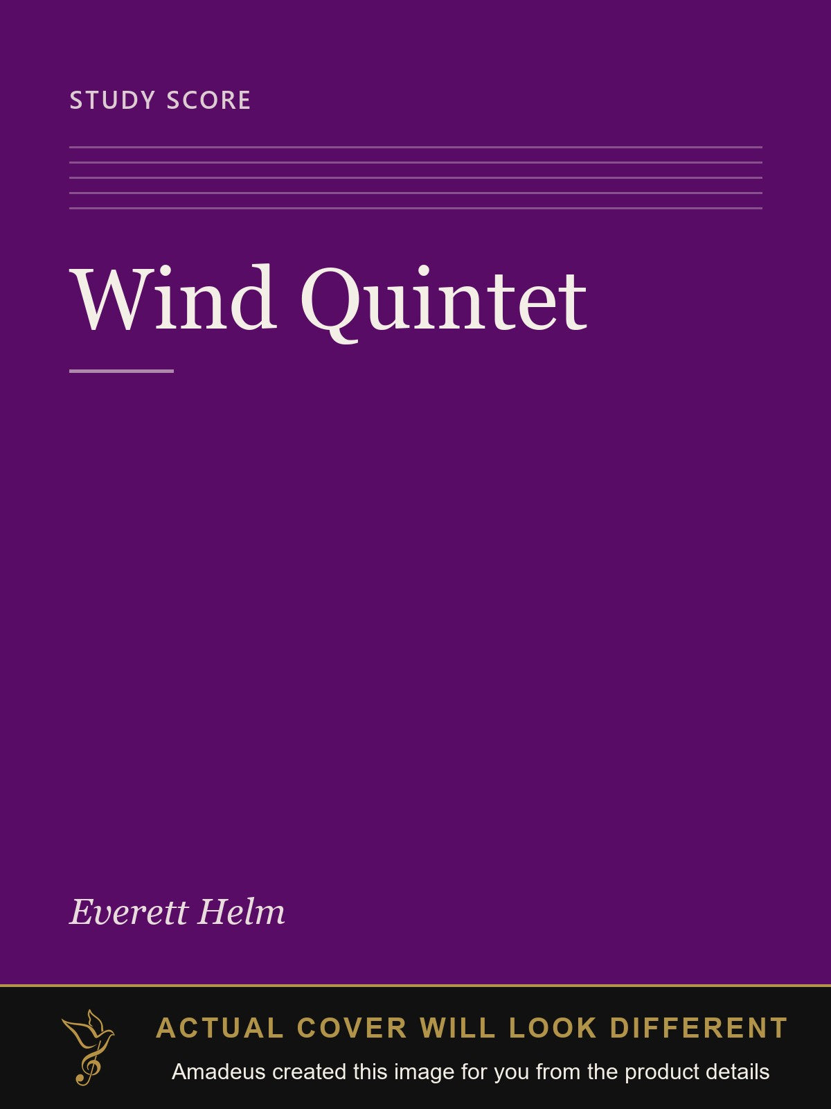Wind Quintet - Amadeus created this image from the product details; the actual cover will look different