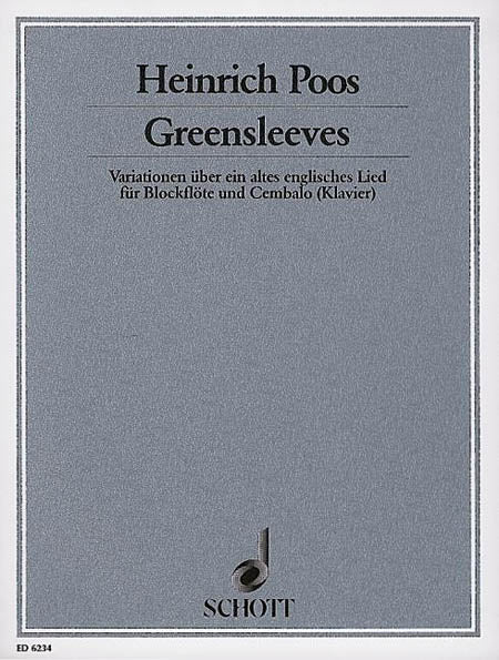 Product Cover for Greensleeves Variations Rec/hpschd