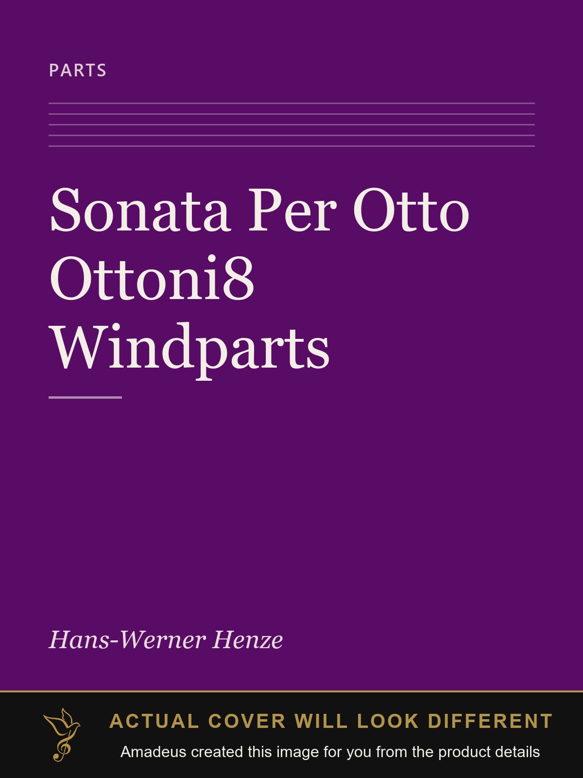 Sonata Per Otto Ottoni8 Windparts - Amadeus created this image from the product details; the actual cover will look different