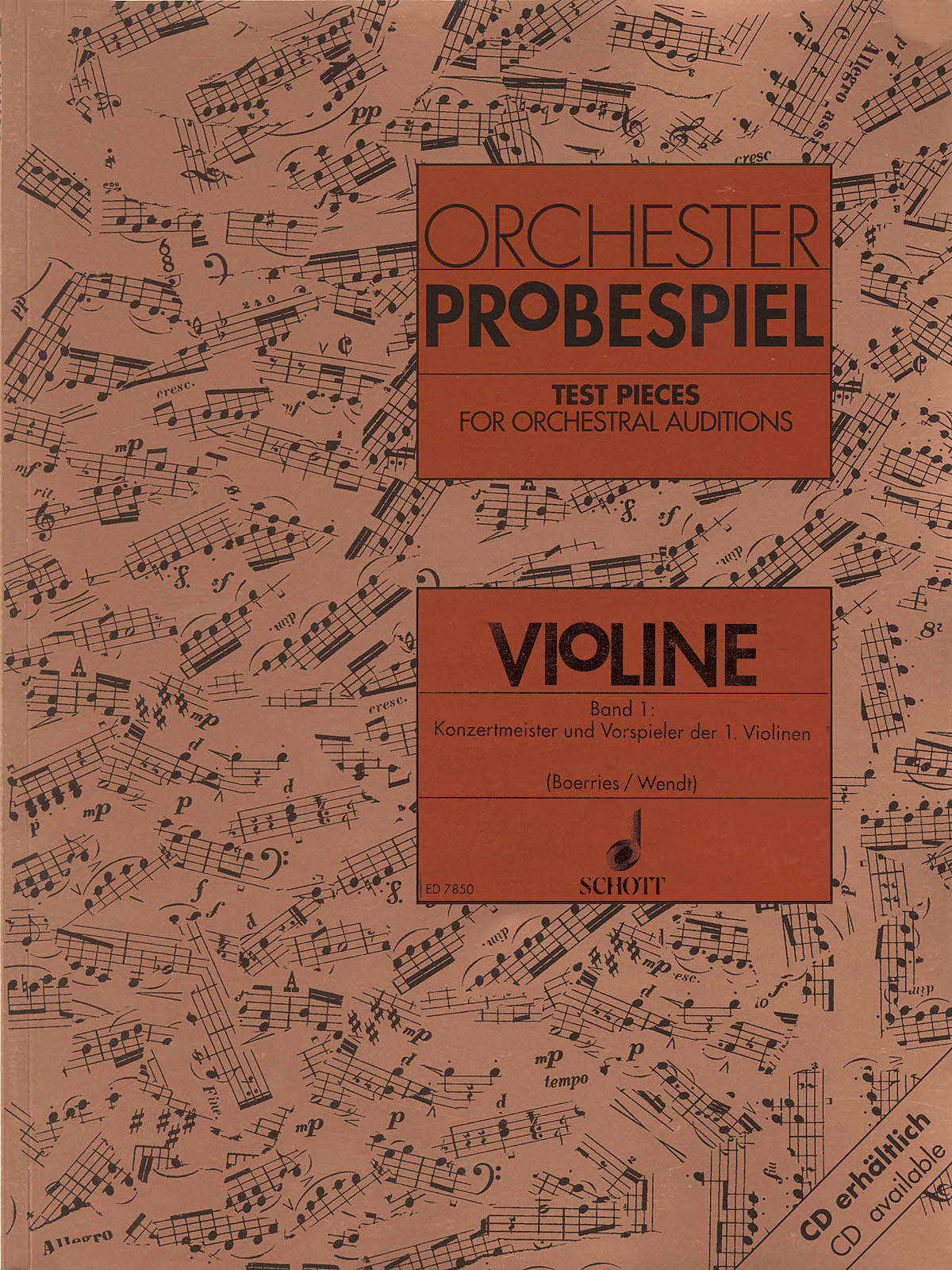 Product Cover for Test Pieces for Orchestral Auditions – Violin Volume 1