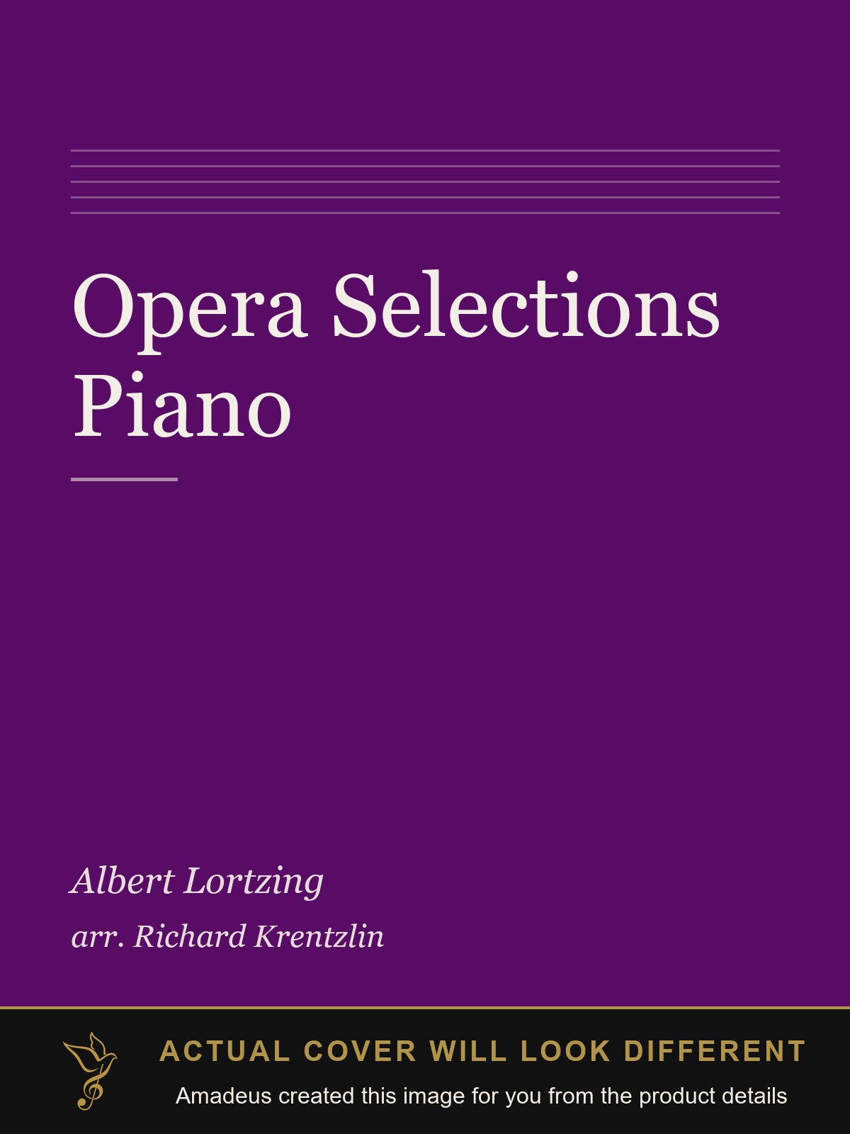 Opera Selections Piano - Amadeus created this image from the product details; the actual cover will look different