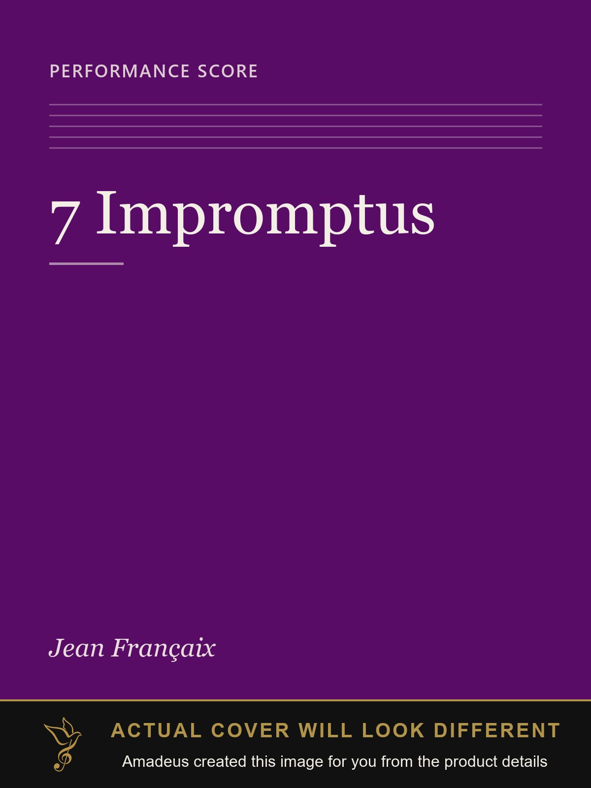 7 Impromptus - Amadeus created this image from the product details; the actual cover will look different