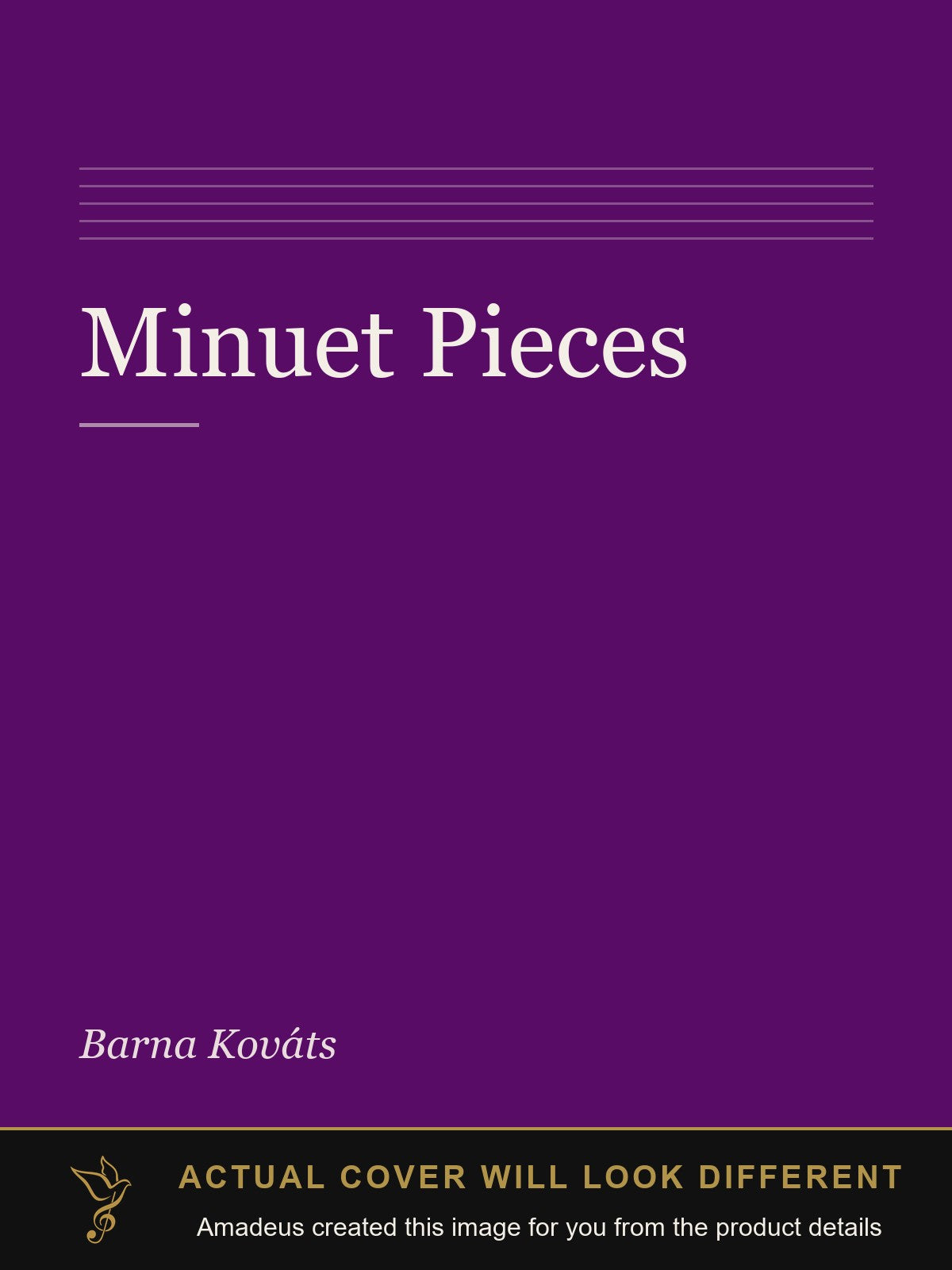 Minuet Pieces - Amadeus created this image from the product details; the actual cover will look different