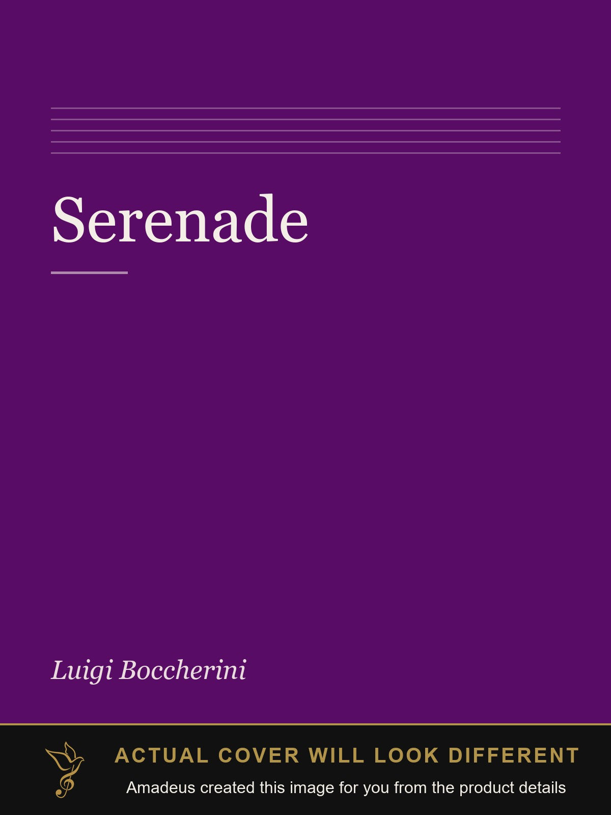 Serenade - Amadeus created this image from the product details; the actual cover will look different