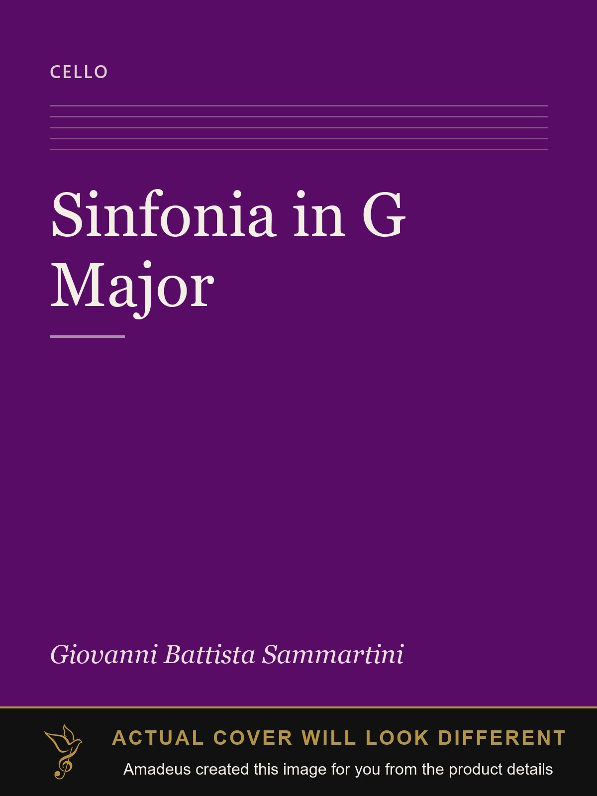 Sinfonia in G Major - Amadeus created this image from the product details; the actual cover will look different
