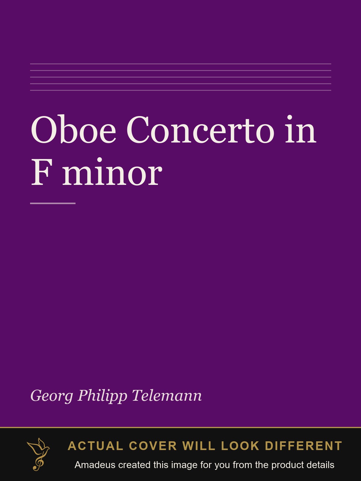 Oboe Concerto in F minor - Amadeus created this image from the product details; the actual cover will look different