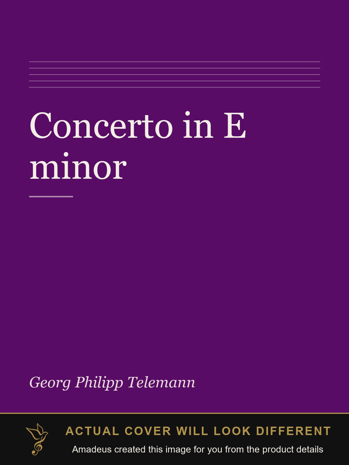 Concerto in E minor - Amadeus created this image from the product details; the actual cover will look different
