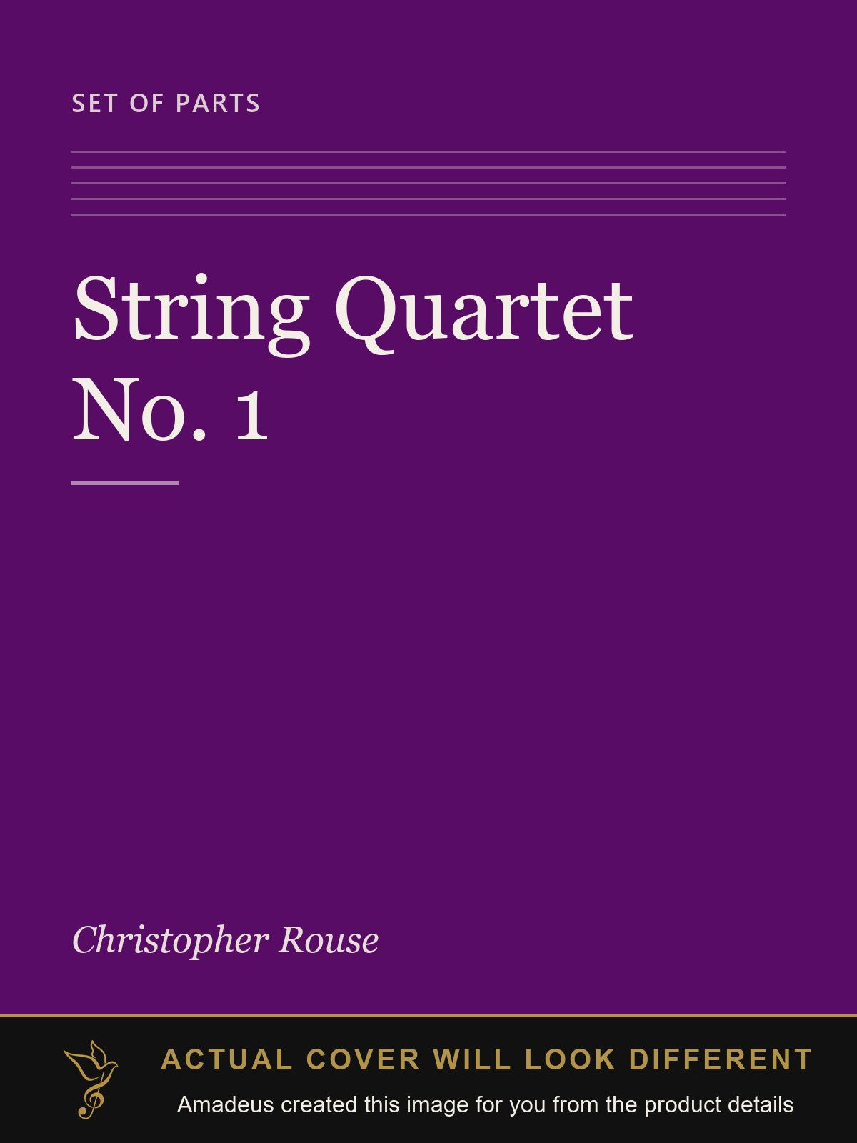 String Quartet No. 1 - Amadeus created this image from the product details; the actual cover will look different