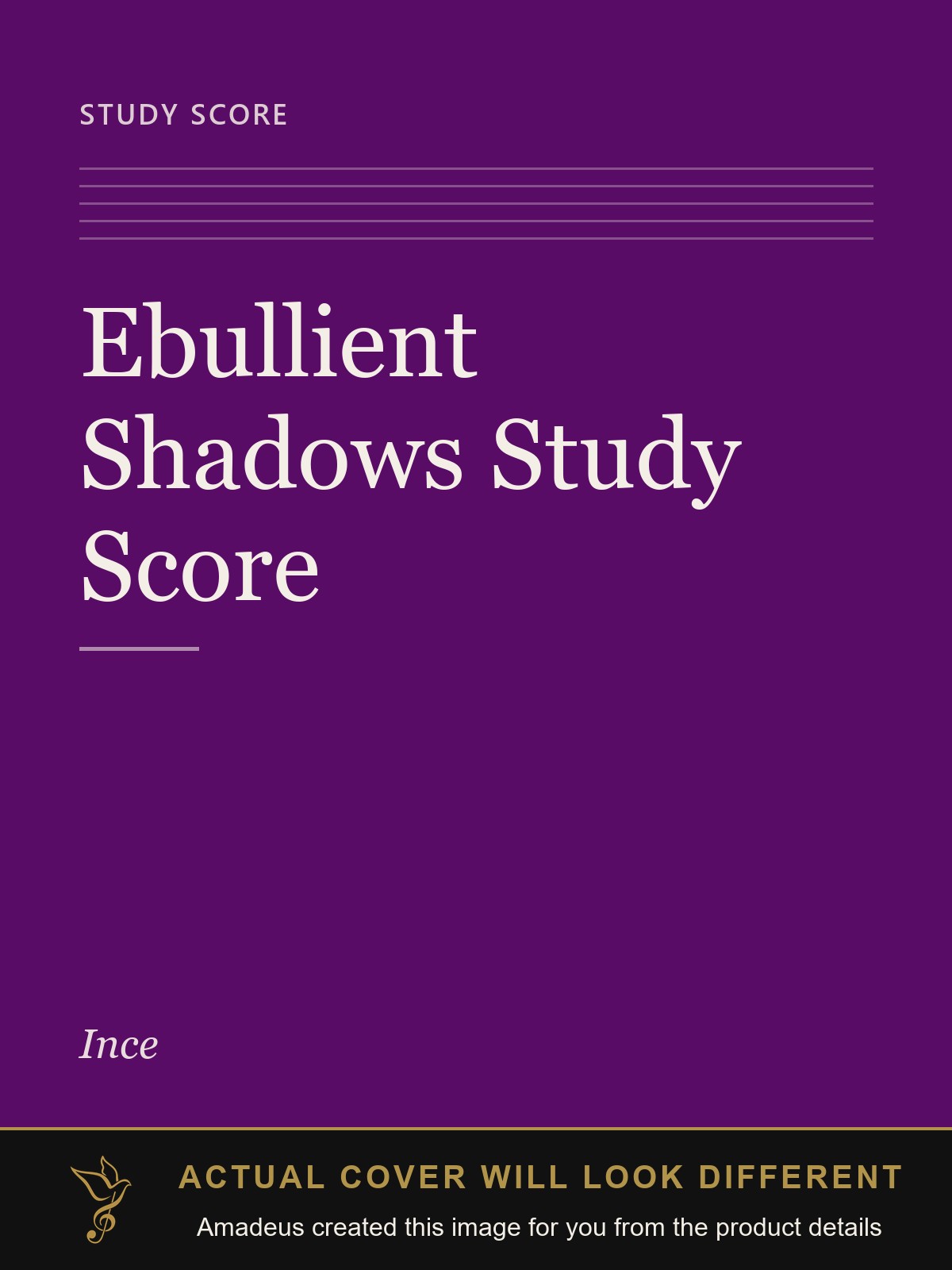 Ebullient Shadows Study Score - Amadeus created this image from the product details; the actual cover will look different