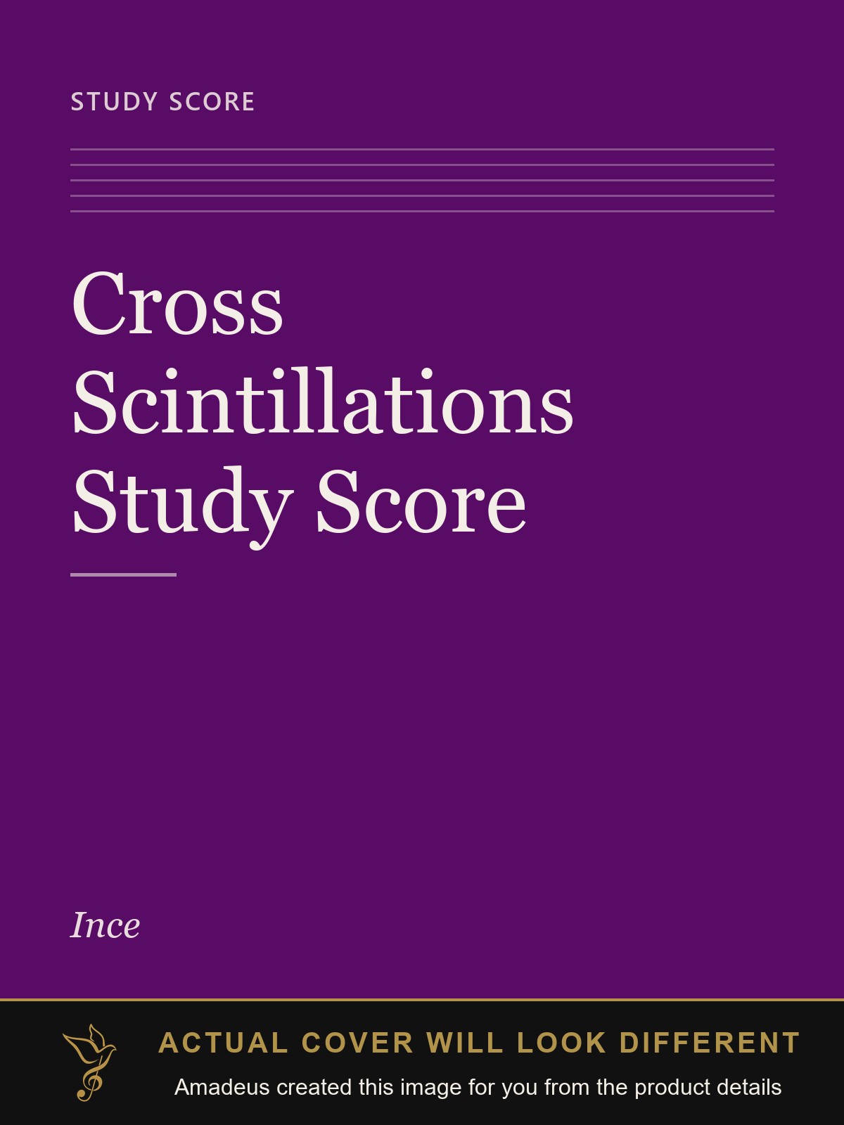 Cross Scintillations Study Score - Amadeus created this image from the product details; the actual cover will look different