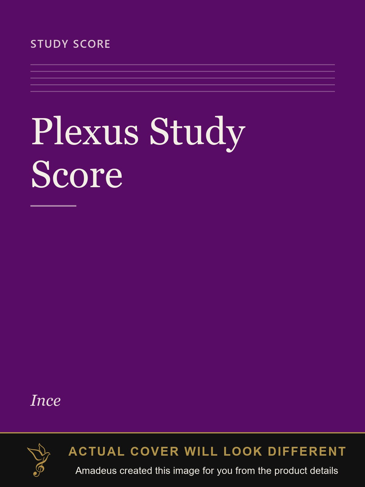 Plexus Study Score - Amadeus created this image from the product details; the actual cover will look different