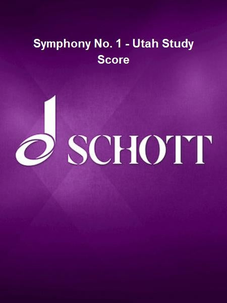 Product Cover for Symphony No. 1 - Utah Study Score