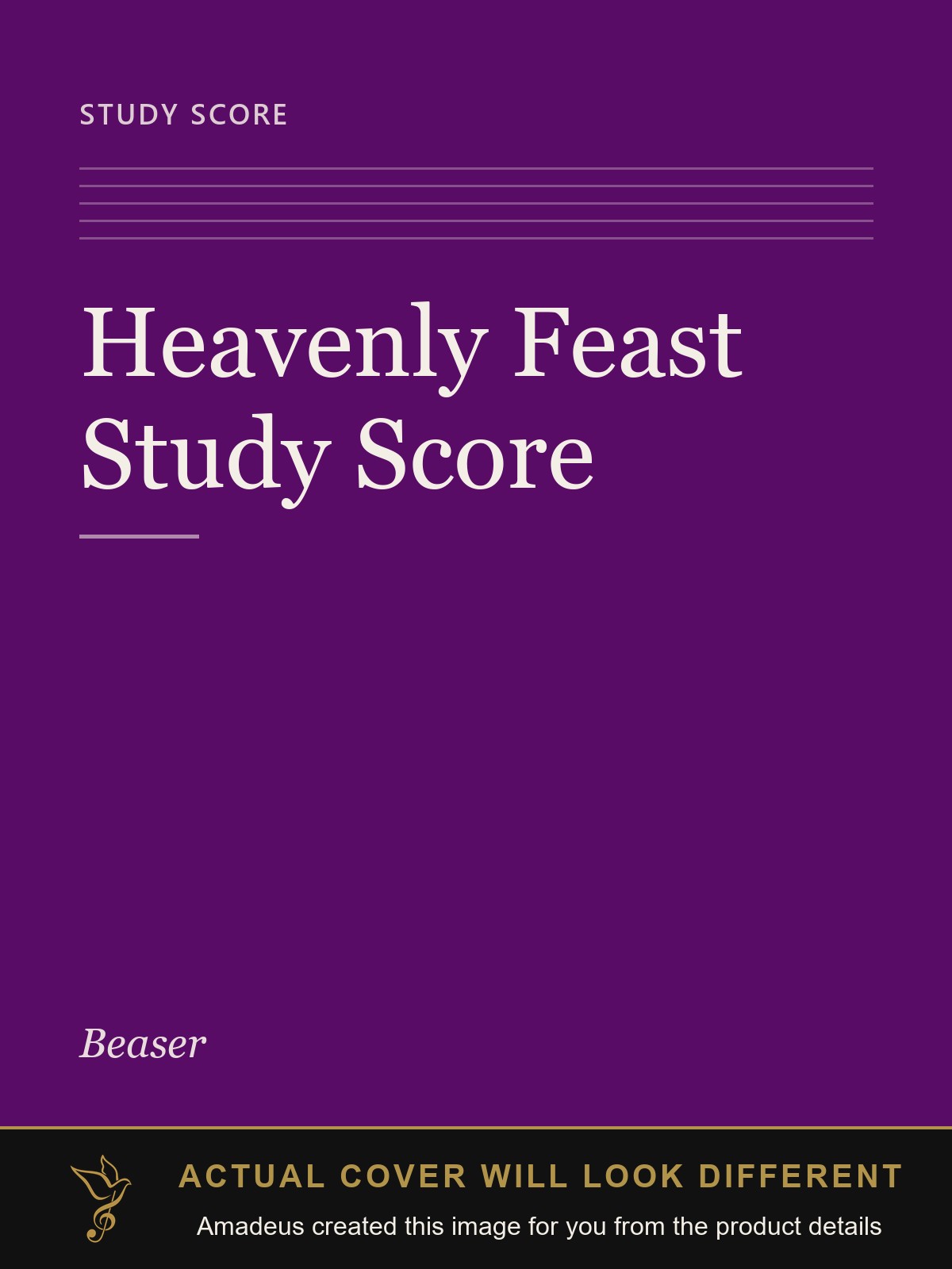 Heavenly Feast Study Score - Amadeus created this image from the product details; the actual cover will look different
