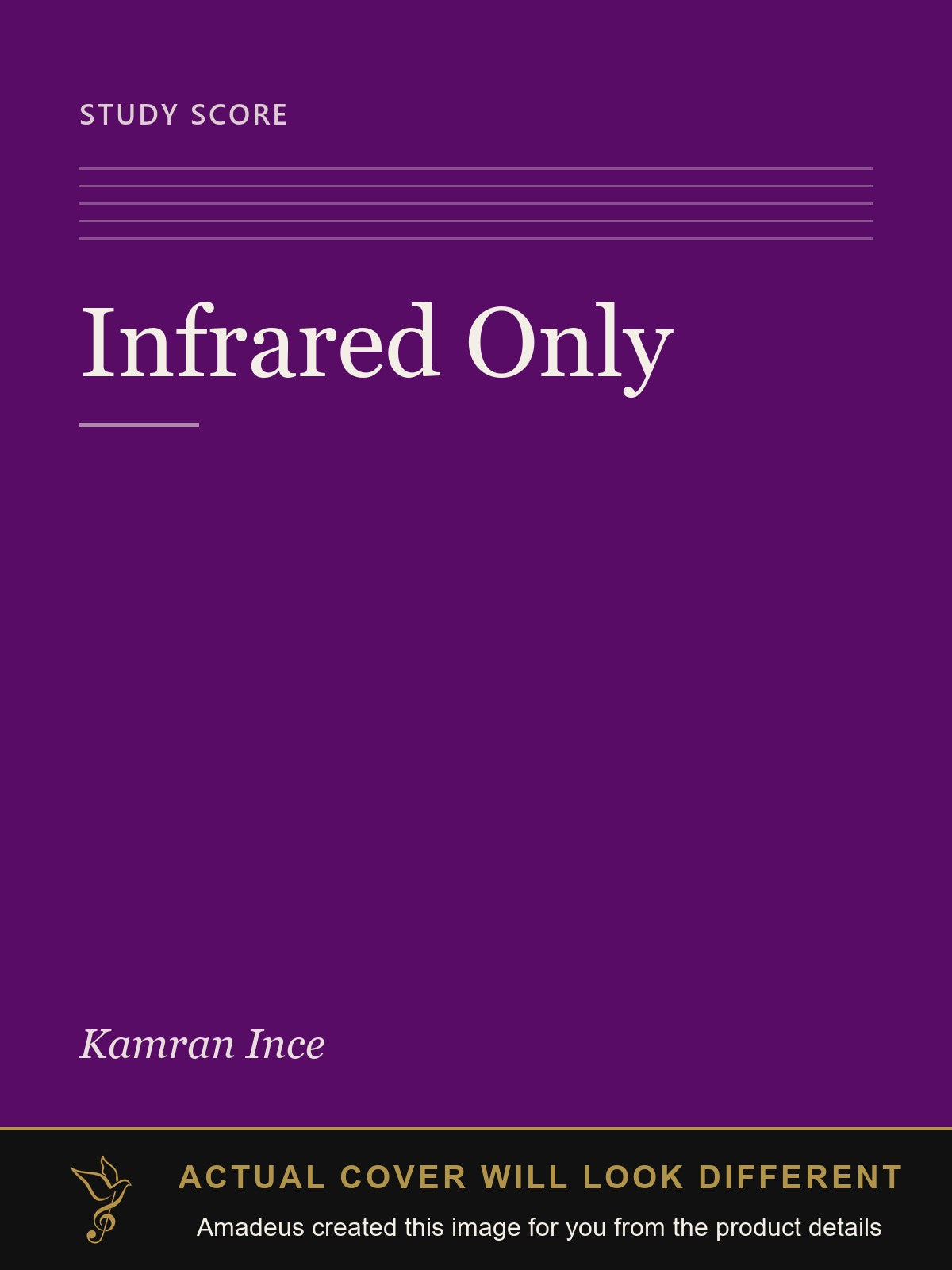 Infrared Only - Amadeus created this image from the product details; the actual cover will look different