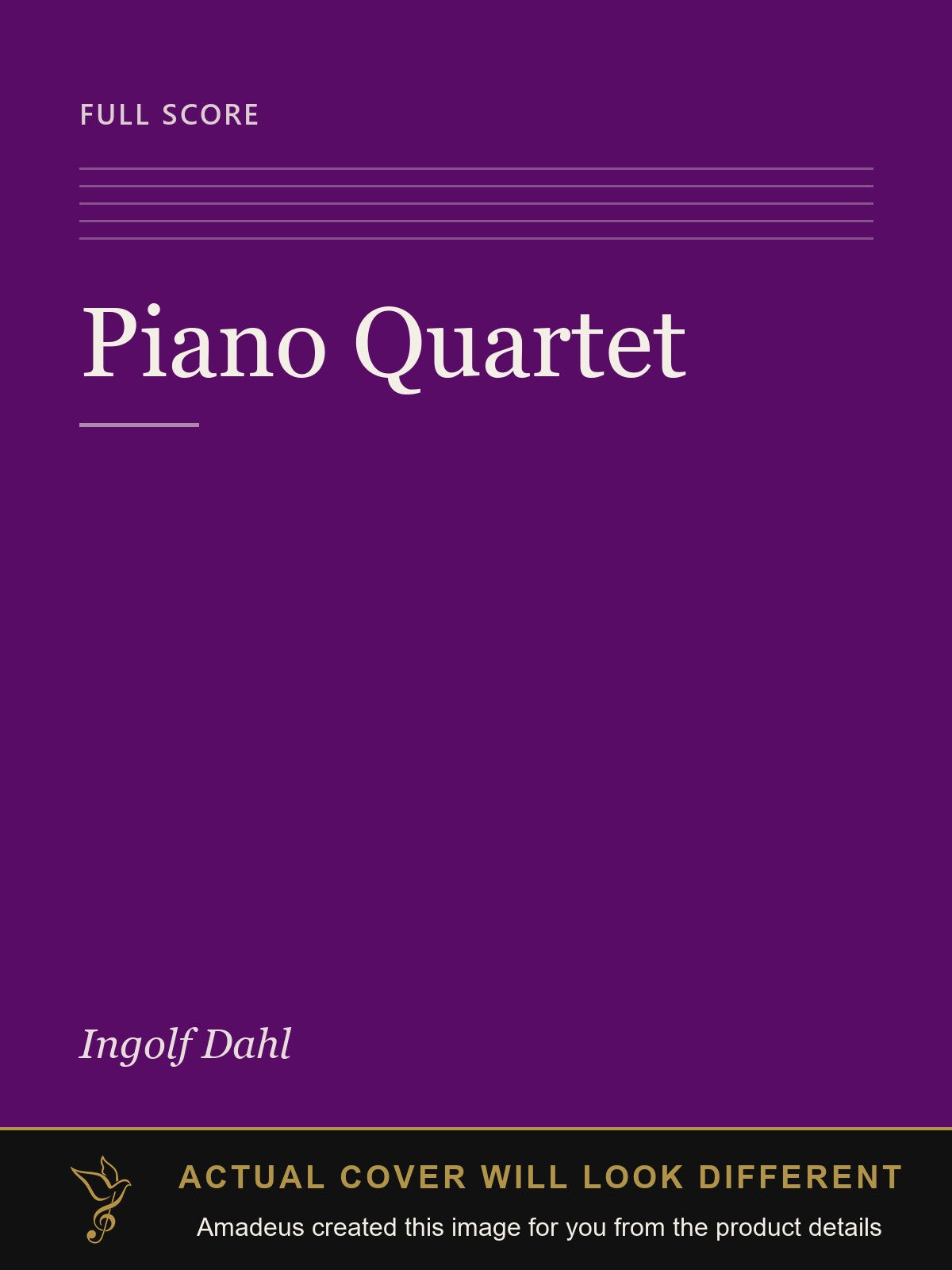 Piano Quartet - Amadeus created this image from the product details; the actual cover will look different