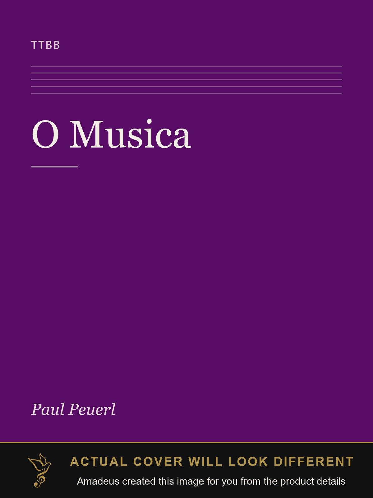 O Musica - Amadeus created this image from the product details; the actual cover will look different