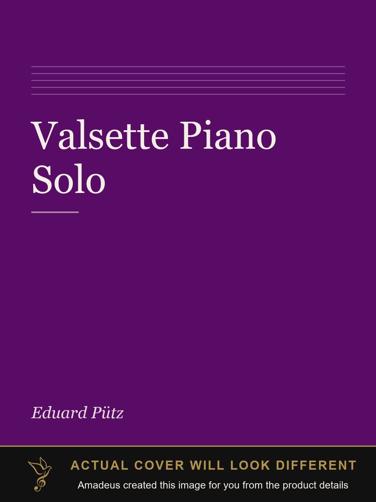Valsette Piano Solo - Amadeus created this image from the product details; the actual cover will look different