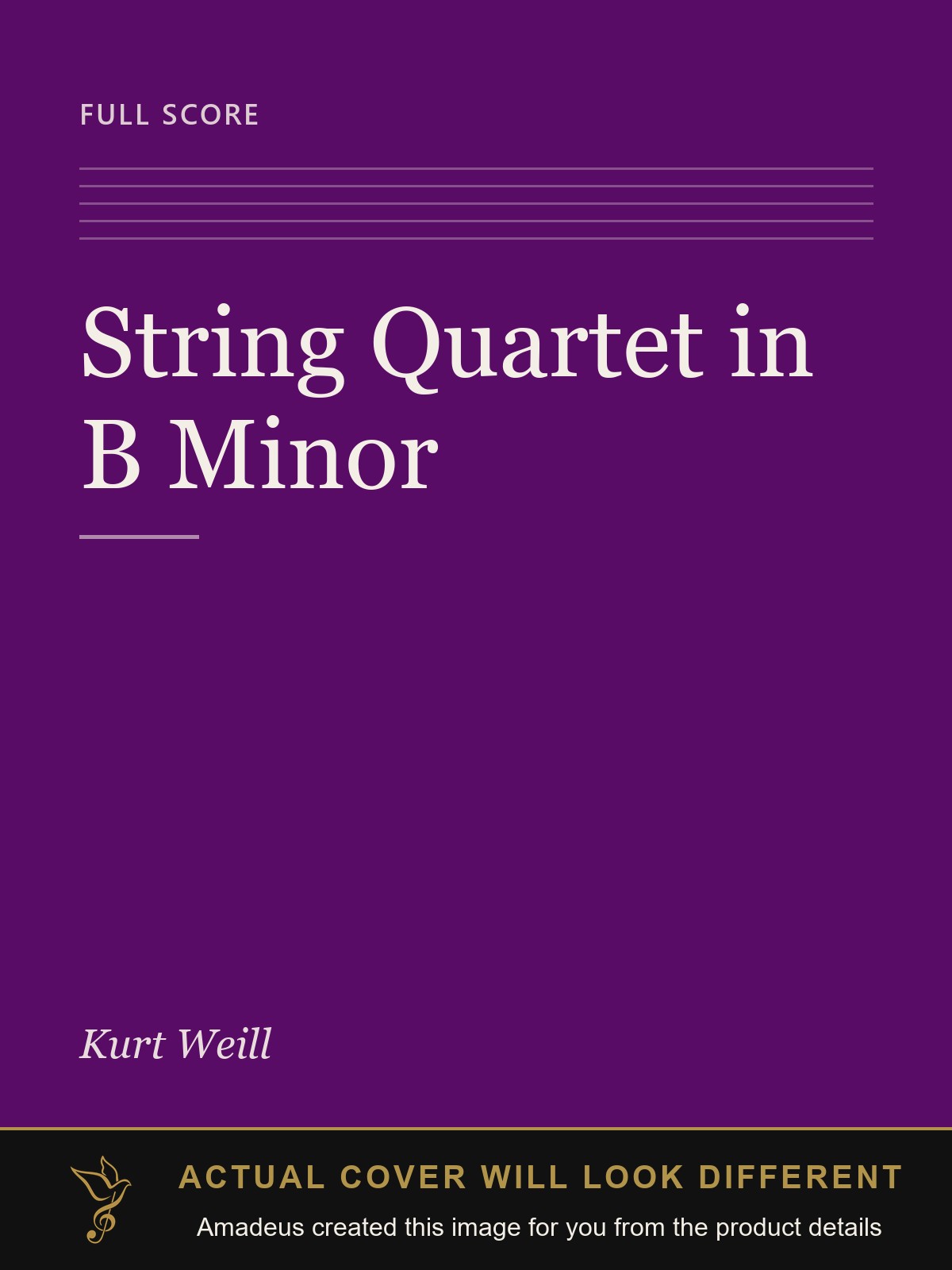 String Quartet in B Minor - Amadeus created this image from the product details; the actual cover will look different