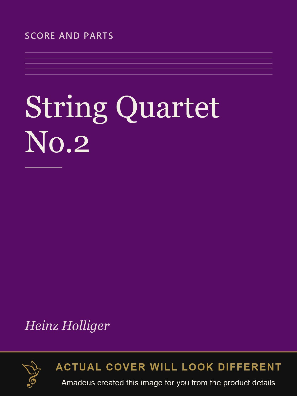 String Quartet No.2 - Amadeus created this image from the product details; the actual cover will look different