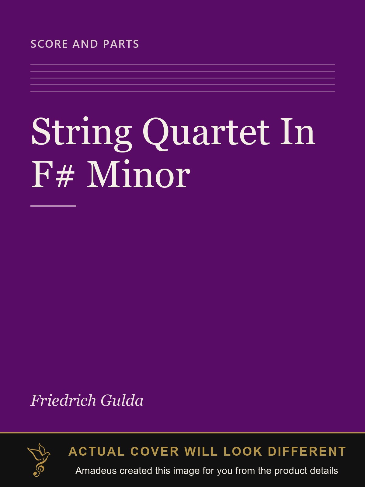 String Quartet In F# Minor - Amadeus created this image from the product details; the actual cover will look different