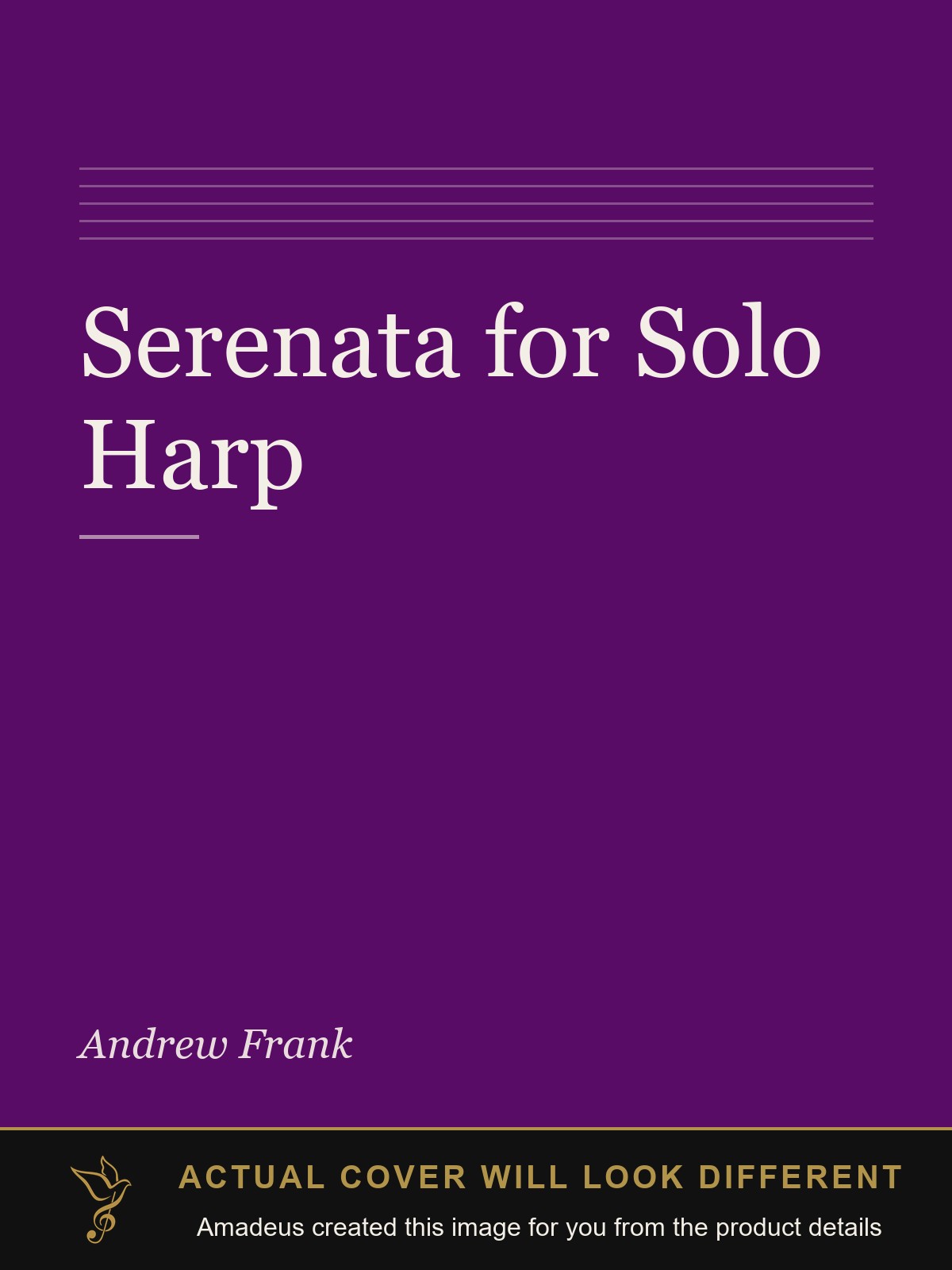Serenata for Solo Harp - Amadeus created this image from the product details; the actual cover will look different