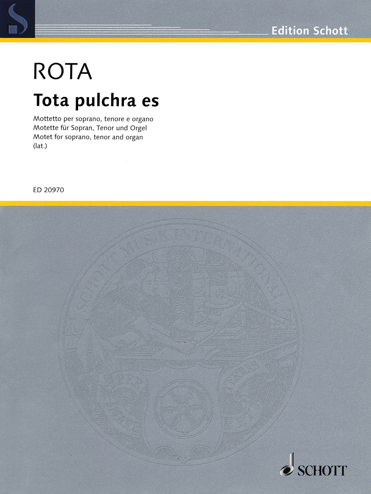 Product Cover for Tota pulchra es