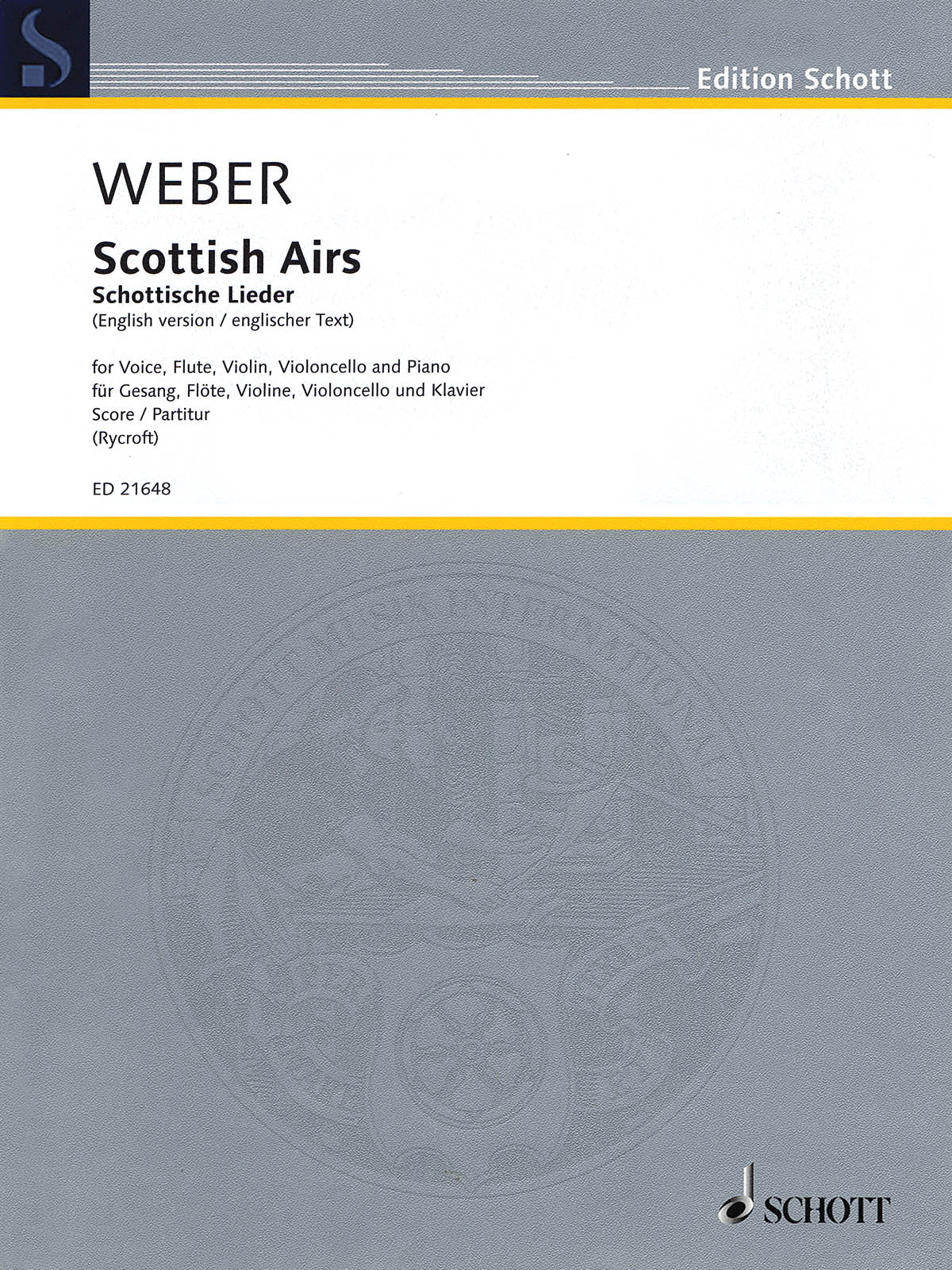 Product Cover for Scottish Airs, WeV U.16