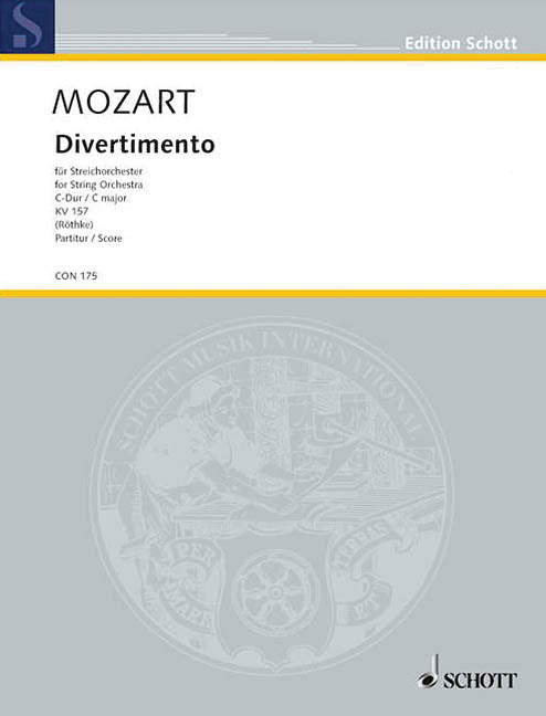 Product Cover for Divertimento, K. 157, Viola
