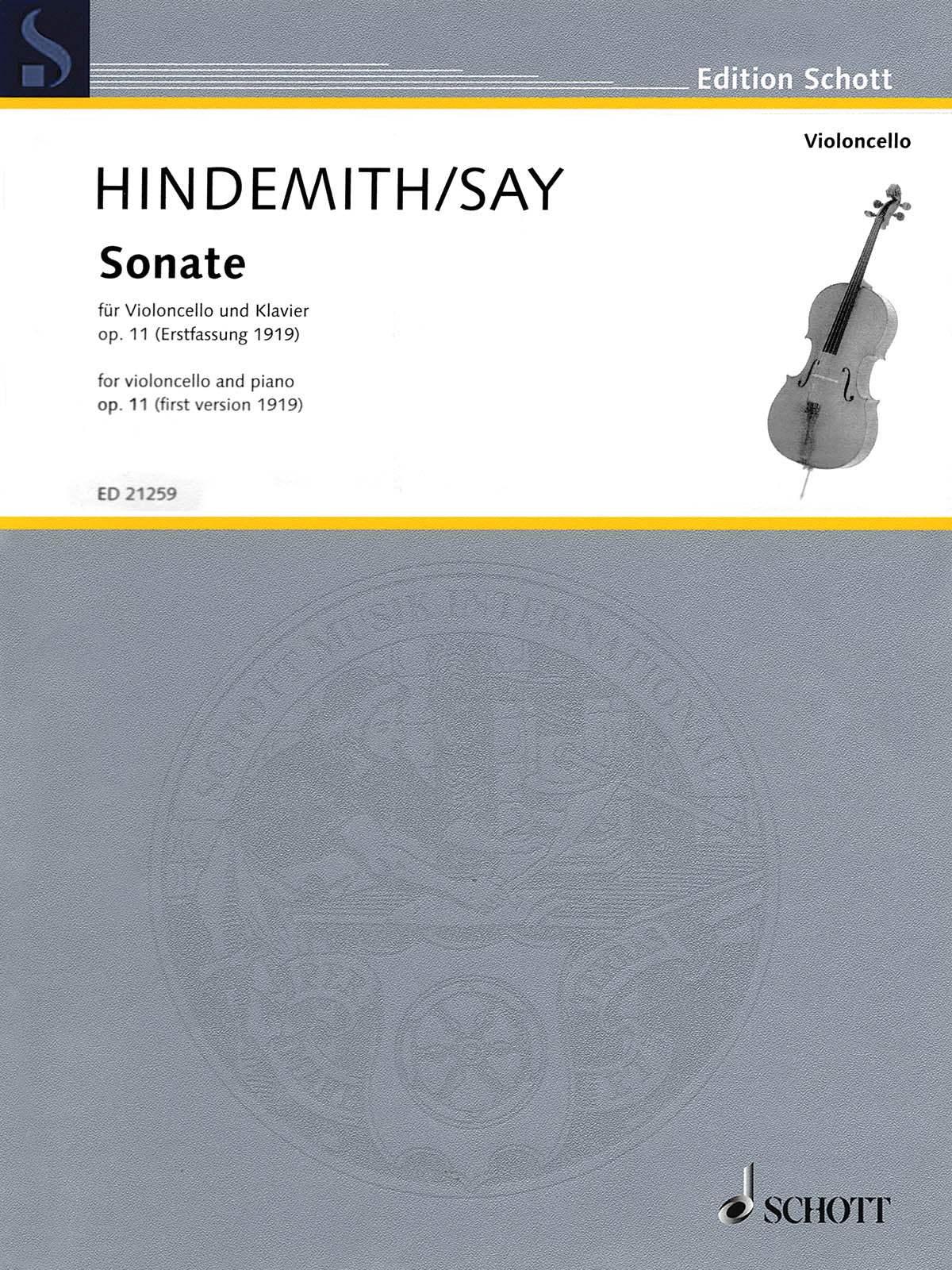 Product Cover for Sonata Op. 11 for Cello and Piano