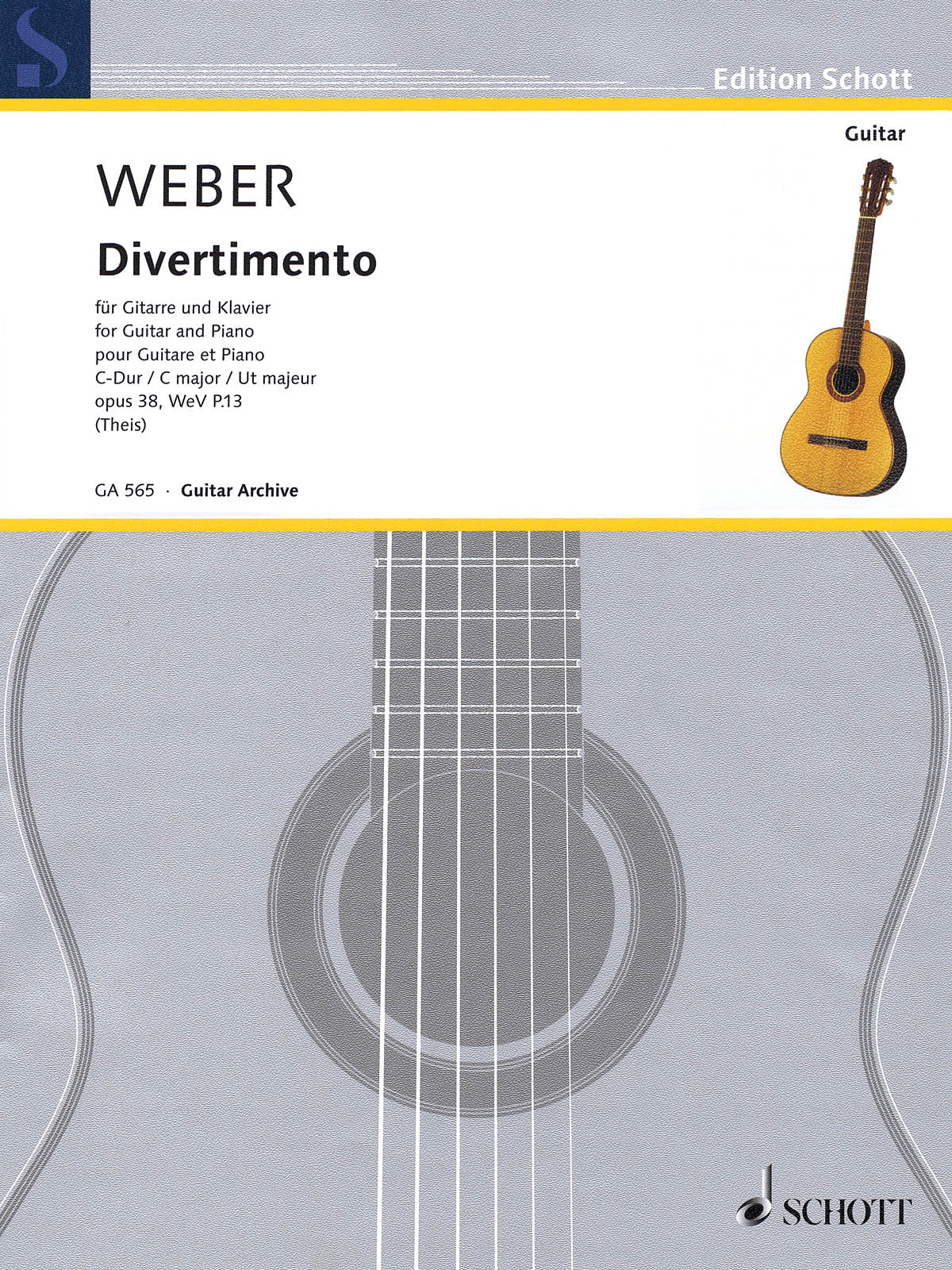 Product Cover for Divertimento Op. 38, WeV P. 13