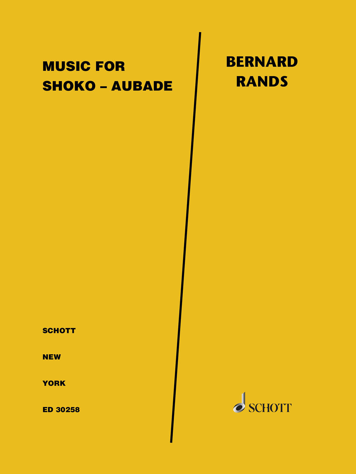 Product Cover for Music for Shoko - Aubade - Score and Parts