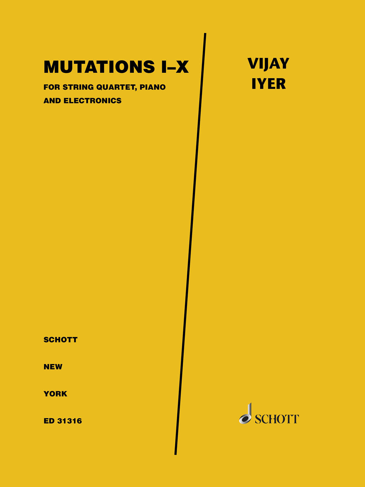 Product Cover for Mutations I-X for String Quartet & Electronics - Score/Parts