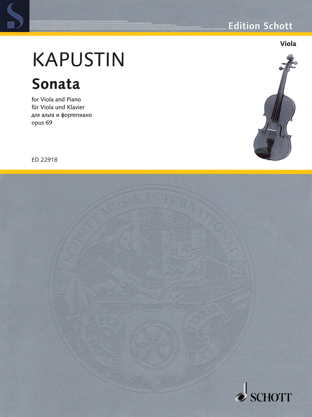 Product Cover for Viola Sonata, Op. 69