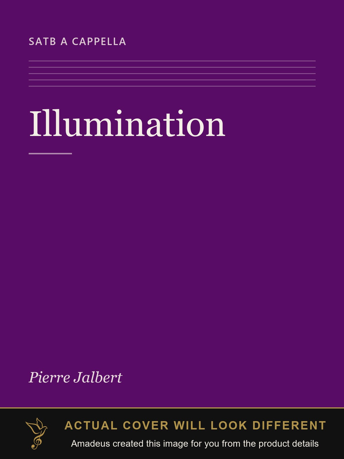 Illumination - Amadeus created this image from the product details; the actual cover will look different