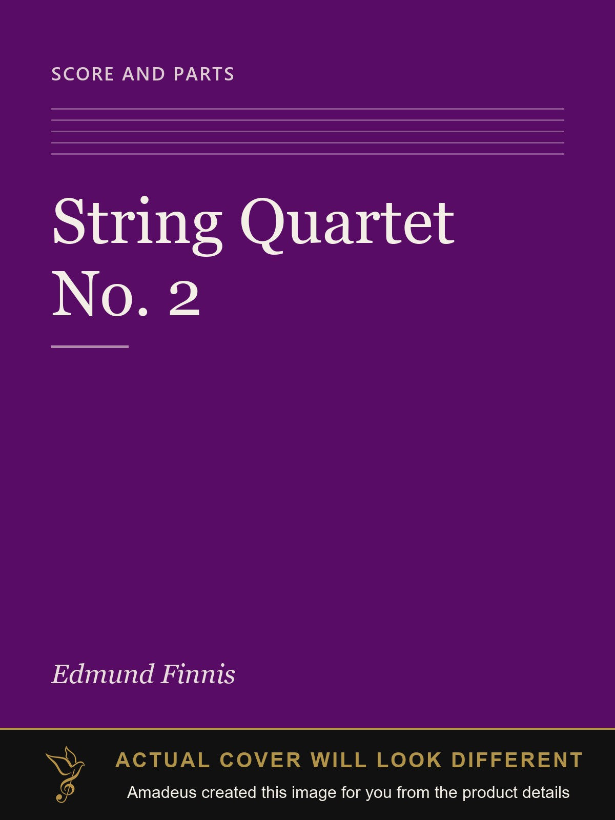 String Quartet No. 2 - Amadeus created this image from the product details; the actual cover will look different