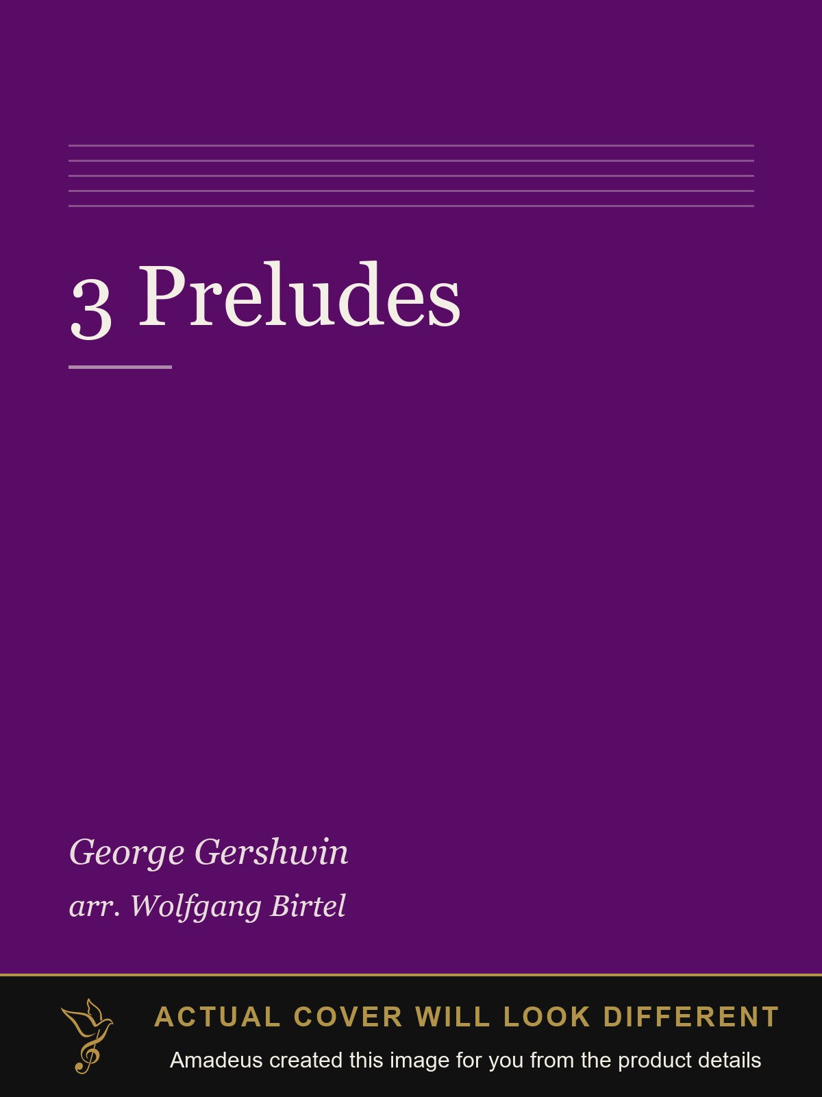 3 Preludes - Amadeus created this image from the product details; the actual cover will look different