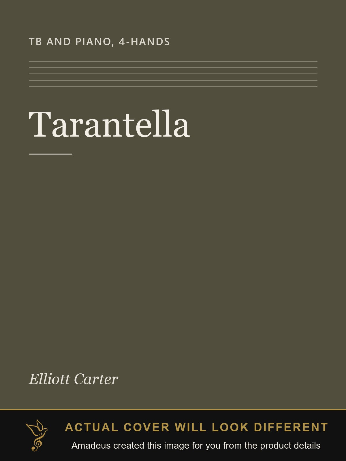 Tarantella - Amadeus created this image from the product details; the actual cover will look different